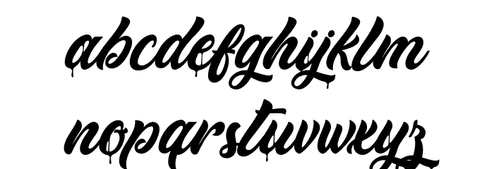 MonkeyAct-PersonalUse Font LOWERCASE
