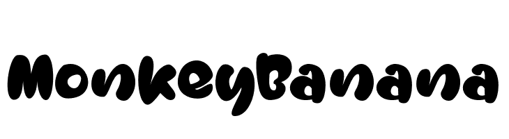 MonkeyBanana  Frei Schriftart Herunterladen