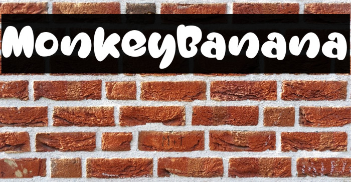 MonkeyBanana Font examples