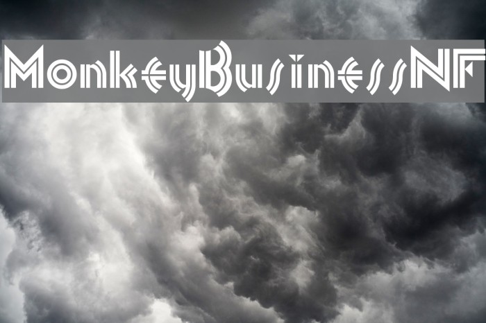 MonkeyBusinessNF Font examples