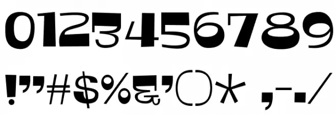 MonkeyHatDEMO Font OTHER CHARS
