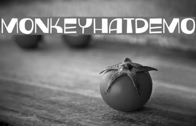 MonkeyHatDEMO Font examples