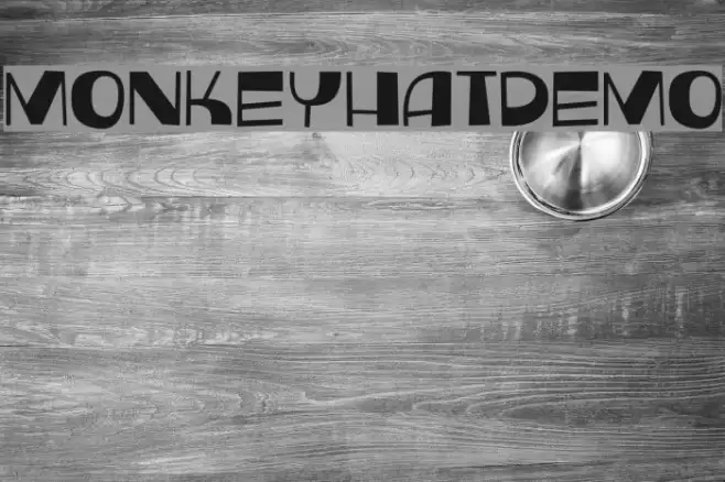 MonkeyHatDEMO Font examples