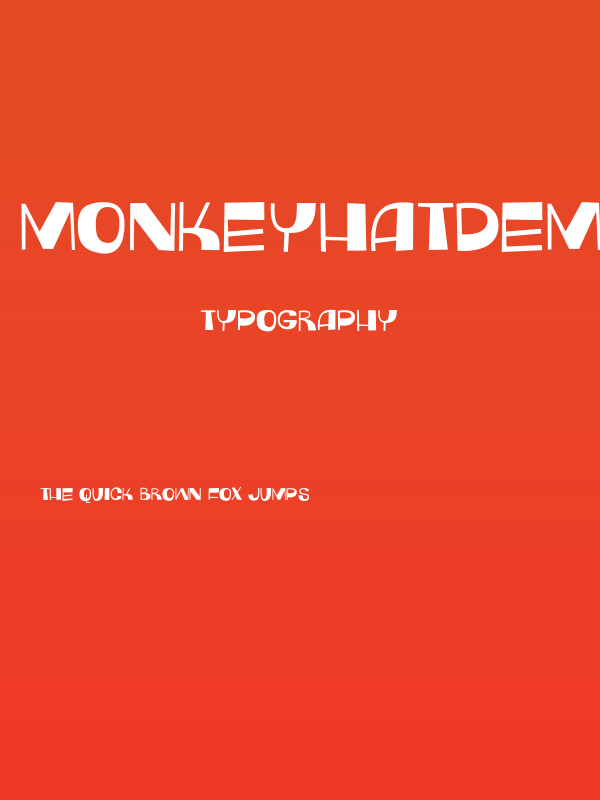 MonkeyHatDEMO Poster