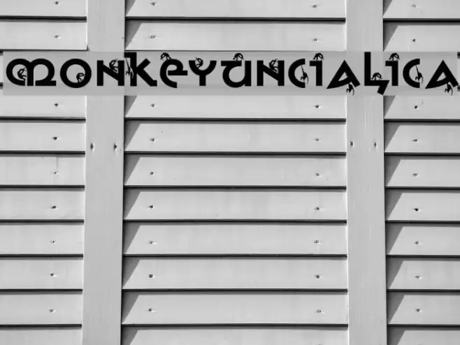 MonkeyUncialica Font examples