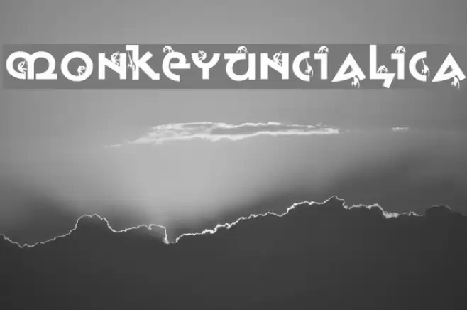 MonkeyUncialica Font examples