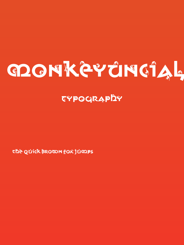 MonkeyUncialica Poster