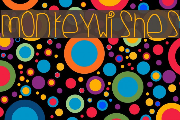 MonkeyWishes Font examples