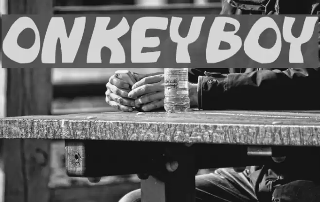 Monkeyboy Font examples