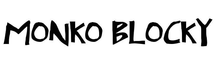 Monko Blocky  font caratteri gratis