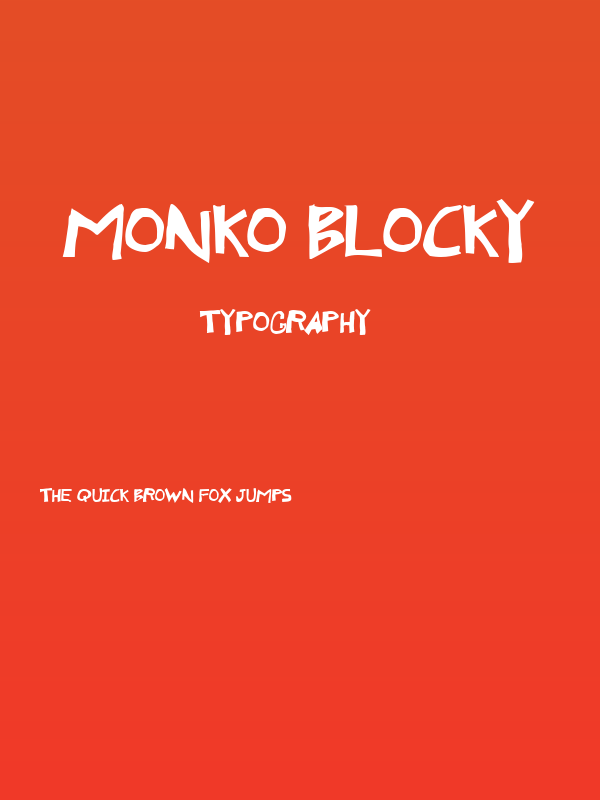 Monko Blocky Poster