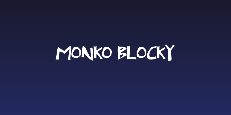 Monko Blocky Social Header
