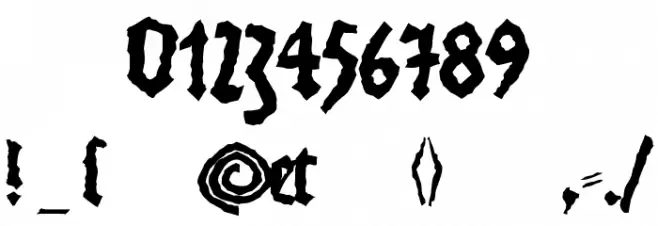 MonksWriting Font OTHER CHARS