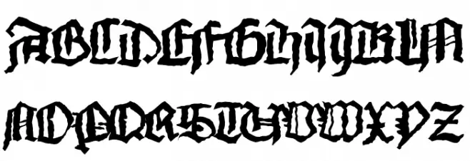 MonksWriting Schriftart Groß