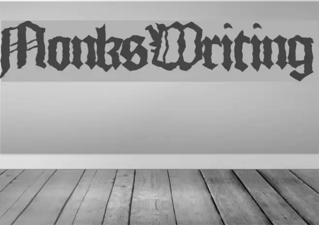 MonksWriting Font examples