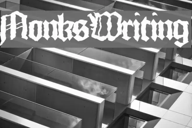 MonksWriting Font examples