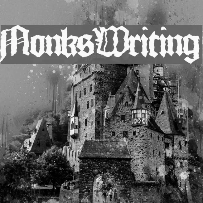 MonksWriting Font examples