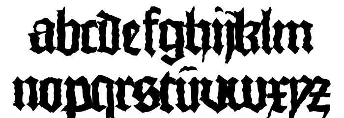 MonksWriting Font LOWERCASE