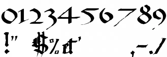 Monky Business Font OTHER CHARS