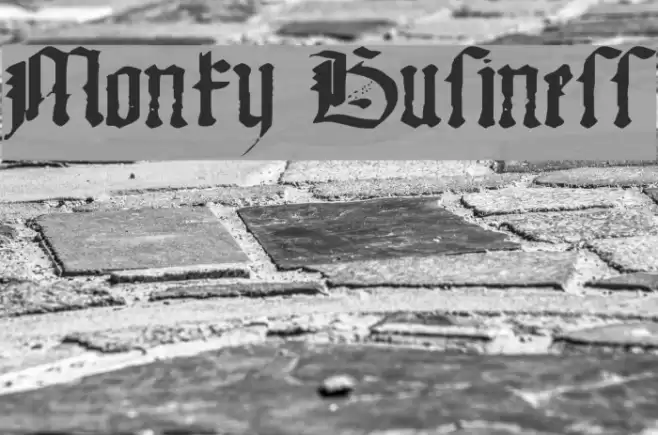 Monky Business Font examples