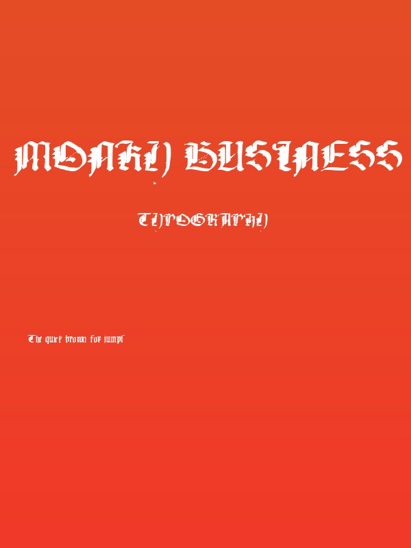 Monky Business Poster