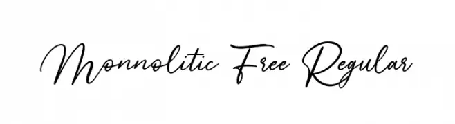 Monnolitic Free Regular  Frei Schriftart Herunterladen