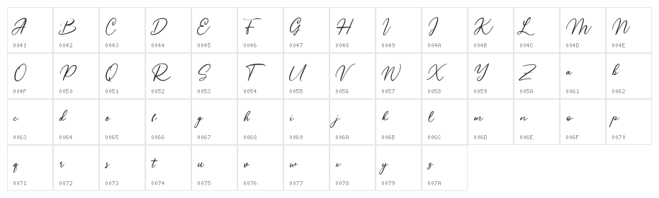 Monnolitic Free Regular Character Map