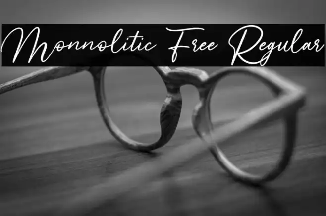 Monnolitic Free Regular Example 1