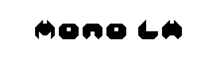 Mono LH  font caratteri gratis