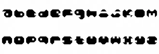 Mono LH Schriftart Kleinbuchstaben