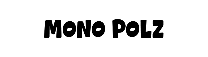 Mono Polz  フリーフォントのダウンロード