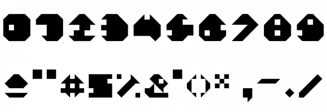 Mono Regular Font OTHER CHARS