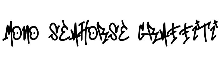 Mono Seahorse Graffiti  font caratteri gratis