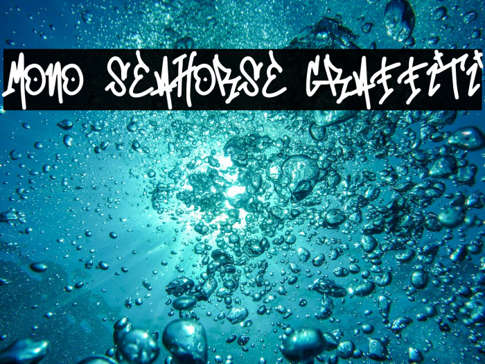 Mono Seahorse Graffiti Example 1