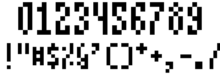 Mono a Mano Regular Font OTHER CHARS