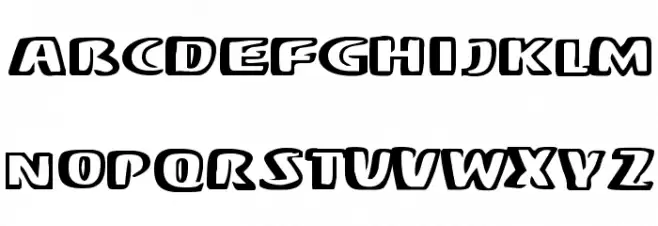 Mono Schriftart Groß