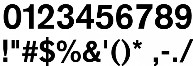 MonoAlphabet Regular Font OTHER CHARS
