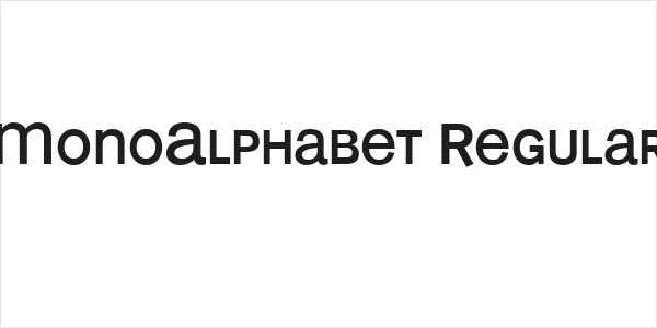 MonoAlphabet Regular Logo