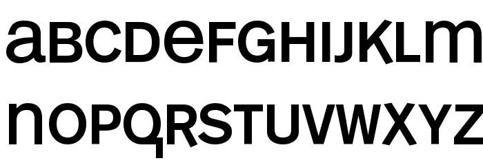 MonoAlphabet Regular Font LOWERCASE