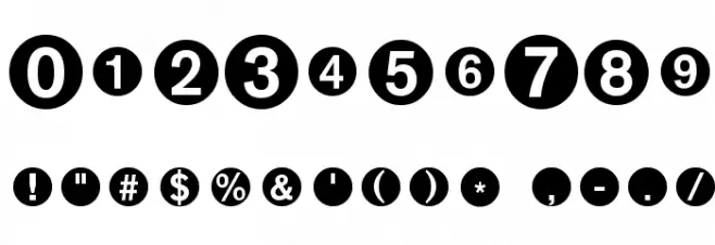 MonoAlphabetMultiSized Font OTHER CHARS