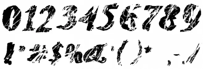 MonoMadnessRegular Font Alte caractere