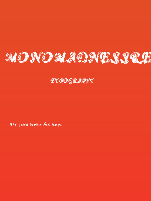 MonoMadnessRegular Poster