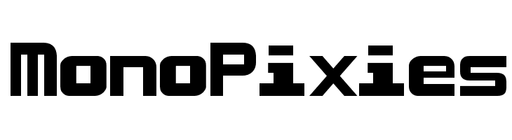 MonoPixies  font caratteri gratis