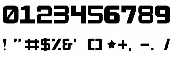 MonoPixies Font OTHER CHARS