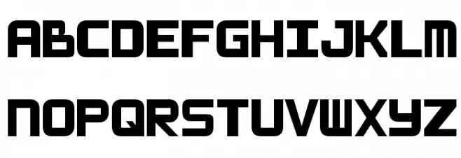 MonoPixies Schriftart Groß