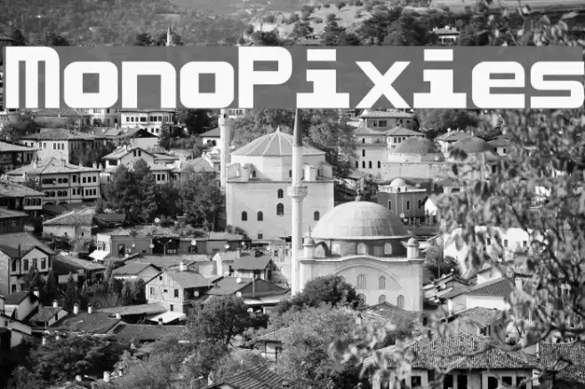 MonoPixies Font examples