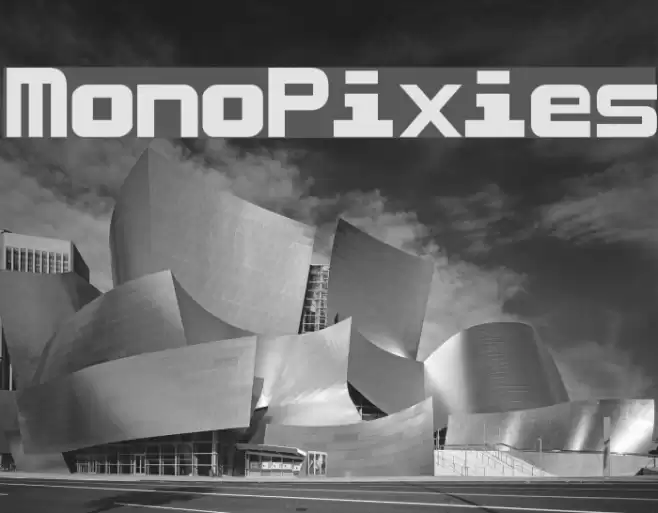 MonoPixies Font examples