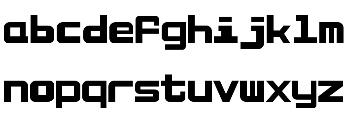 MonoPixies Font LOWERCASE