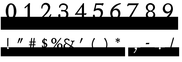 MonoSerifBased70 Font OTHER CHARS