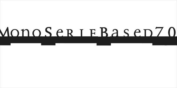 MonoSerifBased70 Logo